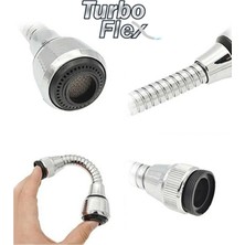 Mobee Turbo Flex Plastik Hortumlu Esnek Ayarlanabilir Musluk Başlığı