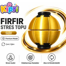 Go.3dify Spinner Ball Rulmanlı Fırfır Stres Topu Bas-Çevir 3D Baskı Fidget Oyuncak 1 Adet