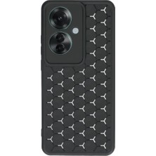 ENCO Oppo Reno 11F Kılıf Petek Silikon Kapak - Siyah