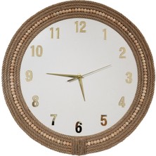 Decotimex Riviera Duvar Saati 45 x 45 (Beyaz - Gold)