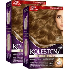 Wella Supreme Saç Boyası 7/0 Kumral X2'li