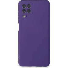 ENCO Samsung Galaxy A22 Kılıf Nano Içi Kadife Silikon - Mor