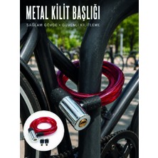 ENCO 80 cm Uzunluk ile Pratik ve Kolay Kullanım Sunan Çelik Halat Kilidi