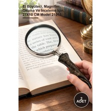 Yenilig 2 Adet Boynuz Büyüteç – El Büyüteci, Magnifier, Okuma ve Inceleme Için, 27X10 cm Model 21015