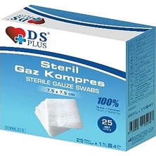 Ds Plus Steril Gaz Kompres 7,5x7,5 cm 25'li