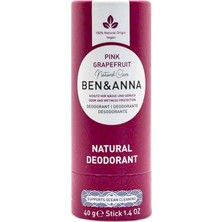 4 Adet Ben & Anna Stick Deodorant Grapefruit Natural 40 G