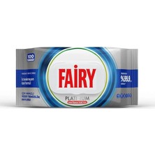 3 Adet Fairy Platinum Antibakteriyel Yüzey Temizlik Havlusu, Beyaz Sirke & Karbonat 100 Yaprak
