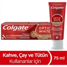 3 Adet Colgate Optic White Kahve Çay ve Tütün Kullananlar Için Diş Macunu 75 ml