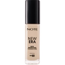 4 Adet Note New Era Skin Protecting Nemlendirici Etkili Spf 50 Hyaluronik Asitli Fondöten 110 Soft Ivory 1 Adet