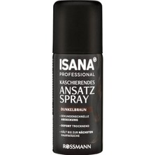 4 Adet Isana Professional Saç Kapatıcı Sprey Koyu Kahverengi 75 ml