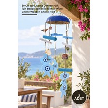Yenilig 2 Adet Ahşap Rüzgar Çanı – 50 cm Boy, Asma Dekorasyon Için Bahçe Balkon Iç Mekan, Wind Chime Wooden Chime No:4