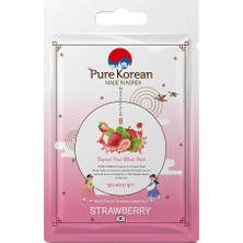 2 Adet Pure Korean Multi-Vitamin Strawberry Yüz Maskesi