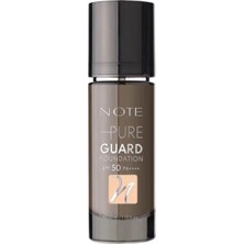 2 Adet Note Pure Guard Foundation 100 Glowing Beige Spf 50 Yoğun Kapatıcı Saten Bitişli Fondöten 1 Adet