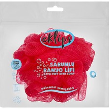 4 Adet Eklips Çilekli Sabunlu Banyo Lifi