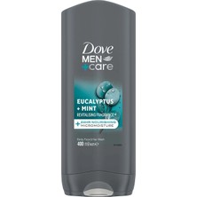 2 Adet Dove Men Care Duş Jeli Body, Face&hair Eucalyptus +Mint 400 ml