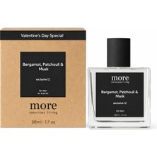 2 Adet More Conscious Living Bergamot Patchouli Musk Valentine's Day Special Edp Erkek Parfüm 50 ml