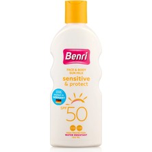 3 Adet Benri Hassas & Koruma Güneş Sütü 50SPF 150 ml