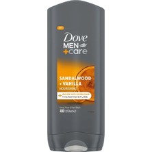 2 Adet Dove Men Care Duş Jeli Body, Face&hair Sandalwood +Vanilla 400 ml