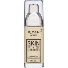 5 Adet Rival Loves Me Fondöten Skin Optimizer No:02 Ivory 30 ml
