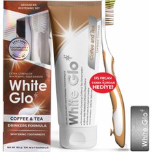2 Adet White Glo Ekstra Güçlü Beyazlatıcı Diş Macunu Çay ve Kahve Tüketenler Için Özel Formül 100 ml