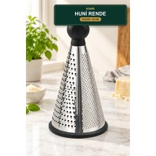 Viracasa Konik Huni Rende Küçük 20 cm Metal Gövde Topuz Saplı Peynir Sebze Rendesi