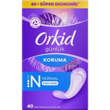 2 Adet Orkid Günlük Ped Normal Ekonomik Paket 40'lı