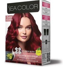 3 Adet Sea Color Kit Boya 5.65 Çilek Kırmızısı 1 Adet