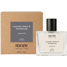 4 Adet More Conscious Living Lavender, Amber & Sandalwood Edp Erkek Parfüm No: 05 50 ml