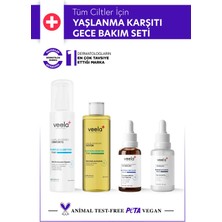 Veela Tüm Ciltler Için Yaşlanma Karşıtı Gece Bakım Seti - 4'lü Set