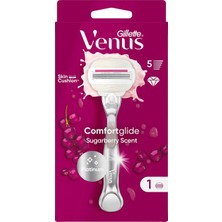 5 Adet Gillette Venus Comfort Glide Sugarberry Tıraş Makinesi + 1 Adet Başlık 1 Adet