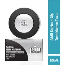5 Adet Piu Cosmetic Aktif Karbon Diş Temizleme Tozu 50 ml