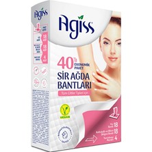 5 Adet Agiss Sir Ağda Bantları 40'lı Ekonomik Paket (Yüz - Koltuk Altı - Bikini)