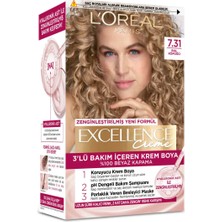 L'Oréal Paris 2 Adet L Oréal Paris Excellence Creme Saç Boyası Bal Köpüğü 7.31 1 Adet