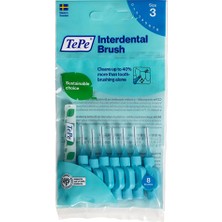 Tepe Arayüz Fırçası 0.6 mm Mavi 8'li Paket
