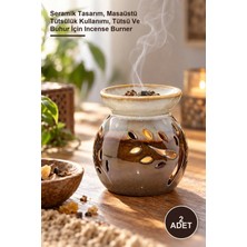 Yenilig 2 Adet Buhurdanlık – Seramik Tasarım, Masaüstü Tütsülük Kullanımı, Tütsü ve Buhur Için Incense Burner