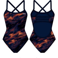 Tyr Durafast Elite® Tf Kız Çocuk Mayosu - Soren (Turuncu)