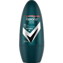 3 Adet Rexona Men Üstün Koruma Erkek Roll On Deodorant Invisible 50 ml