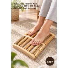 Yenilig 1 Adet Ahşap Ayak Masaj Aleti – Tam Ahşap Tasarım, Ayak Masajı Için 30X18 Cm, Model ALK1207, Foot Massager