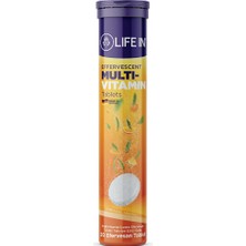 2 Adet Life In Multivitamin Içeren Efervesan Takviye Edici Gıda 20 Tablet