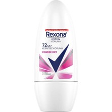 4 Adet Rexona Roll On Deodorant Powder Dry 72 Saat Kesintisiz Koruma 50 ml