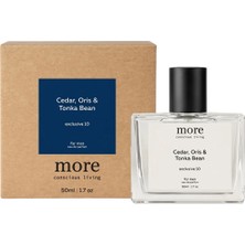 2 Adet More Conscious Living Cedar, Orris & Tonka Bean Edp Erkek Parfüm No: 10 50 ml