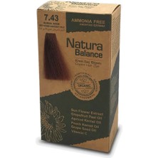 2 Adet Natura Balance Krem Saç Boyası Kumral Bakır 7.43 1 Adet