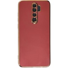 ENCO Xiaomi Redmi Note 8 Pro Kılıf Volet Silikon - Kırmızı