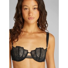 Calvin Klein Siyah Balenli Sütyen LV00QF8028 Ck Women