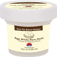 3 Adet Pure Korean Kavanoz Maske Egg White 1 Adet