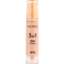 5 Adet Note Göz Altı Kapatıcısı 3 In 1 Serum Concealer Spf 50 Nemlendirici ve Aydınlatıcı - 00 Light 1 Adet