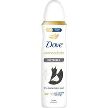 3 Adet Dove Kadın Sprey Deodorant Advanced Care Invisible 72 Saat Koruma 150 ml