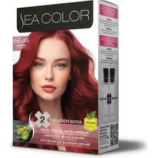 2 Adet Sea Color Kit Boya 66.46 Ateş Kızılı 1 Adet