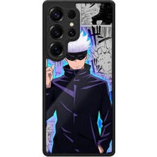 BG AKSESUAR Samsung Galaxy S25 Ultra Uyumlu Jujutsu Desenli Kamera Korumalı Darbelere Dayanıklı Kılıf