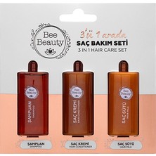 Bee Beauty 3'ü 1 Arada Seyahat Seti 3 x 10 ml (Şampuan + Saç Kremi + Saç Sütü)